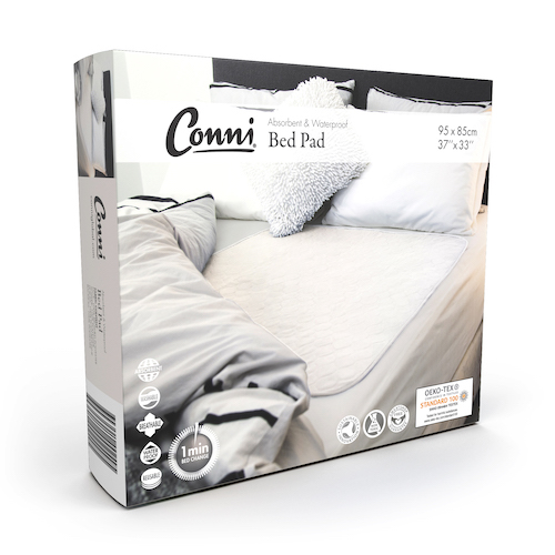 CCD 085095 25 1WH Conni Bed Pad Pack White A 1